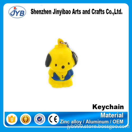 high quality custom made 3D plastic pvc keychain